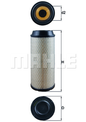 Filtr powietrza MAHLE LX 3008