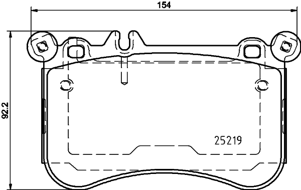 Klocki hamulcowe HELLA 8DB 355 019-671