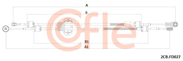 Linka dźwigni zmiany biegów COFLE 92.2CB.FD027