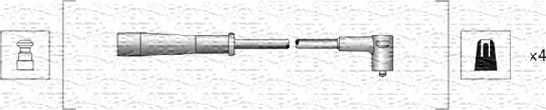 Przewody zapłonowe MAGNETI MARELLI 941318111130