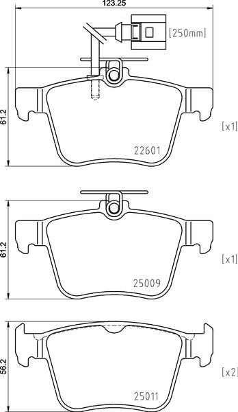 Klocki hamulcowe BREMBO P 85 162