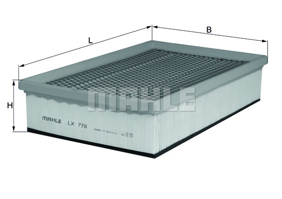 Filtr powietrza KNECHT LX 778