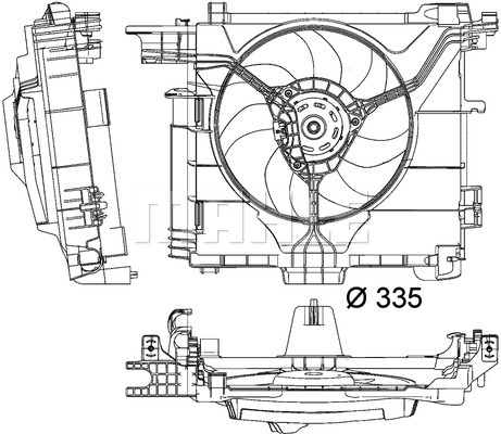 Wentylator MAHLE CFF 211 000P