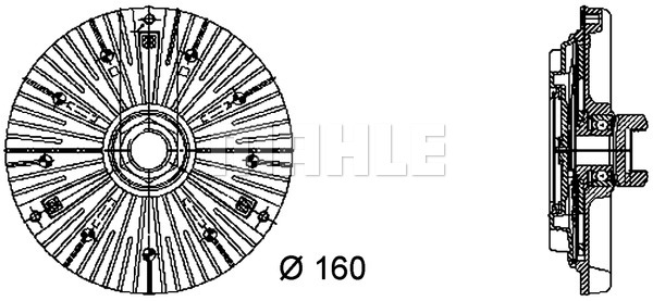 Sprzęgło wentylatora MAHLE CFC 69 000P