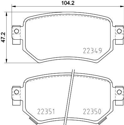 Klocki hamulcowe HELLA 8DB 355 025-561