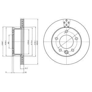 Tarcza hamulcowa DELPHI BG4067
