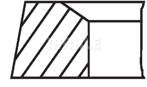 Pierścienie tłokowe MAHLE 001 36 N3