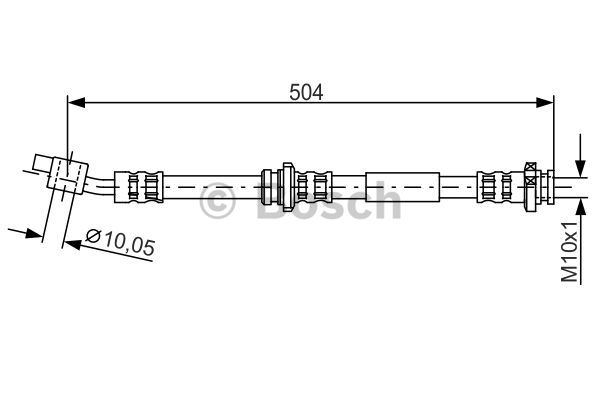 Przewód hamulcowy elastyczny BOSCH 1 987 476 995