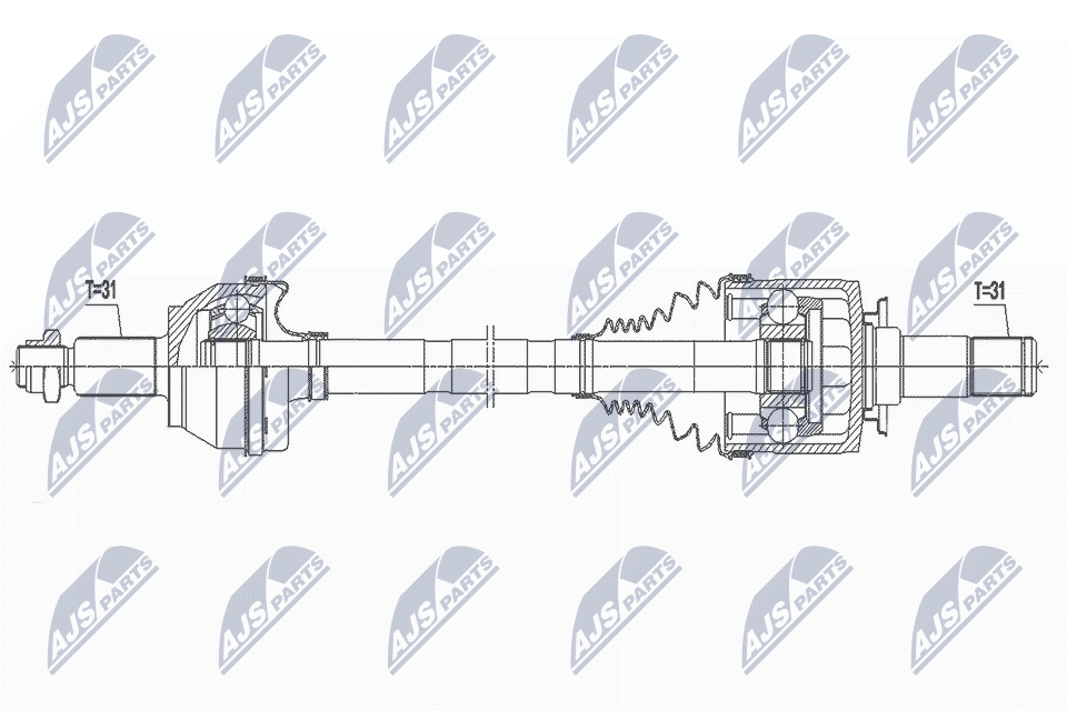 Wał napędowy NTY NPW-LR-023