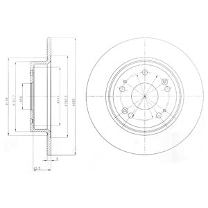 Tarcza hamulcowa DELPHI BG4249