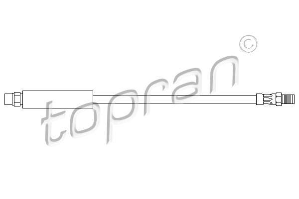 Przewód hamulcowy elastyczny TOPRAN 500 203