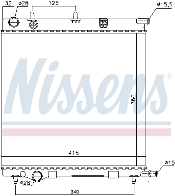 Chłodnica NISSENS 61284