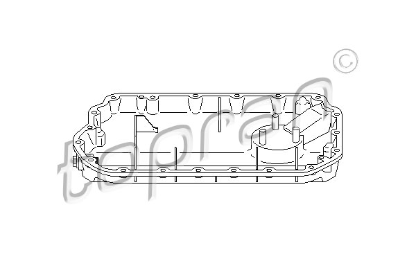 Miska olejowa TOPRAN 112 023
