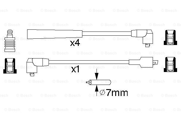 Przewody zapłonowe BOSCH 0 986 356 812