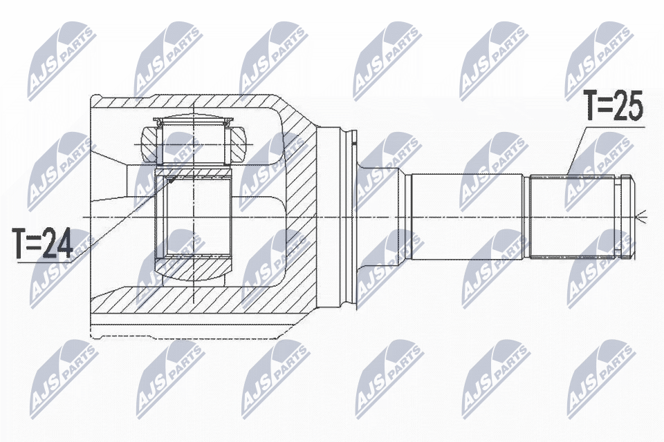 Filtr sadzy / filtr cząstek stałych, układ wydechowy NTY DPF-TY-001