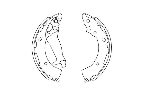 Zestaw szczęk hamulcowych KAVO PARTS KBS-3409