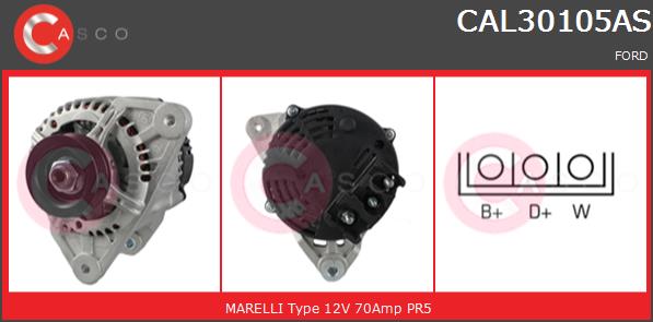 Alternator CASCO CAL30105AS