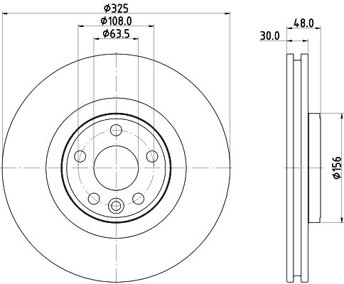 Tarcza hamulcowa HELLA 8DD 355 135-261