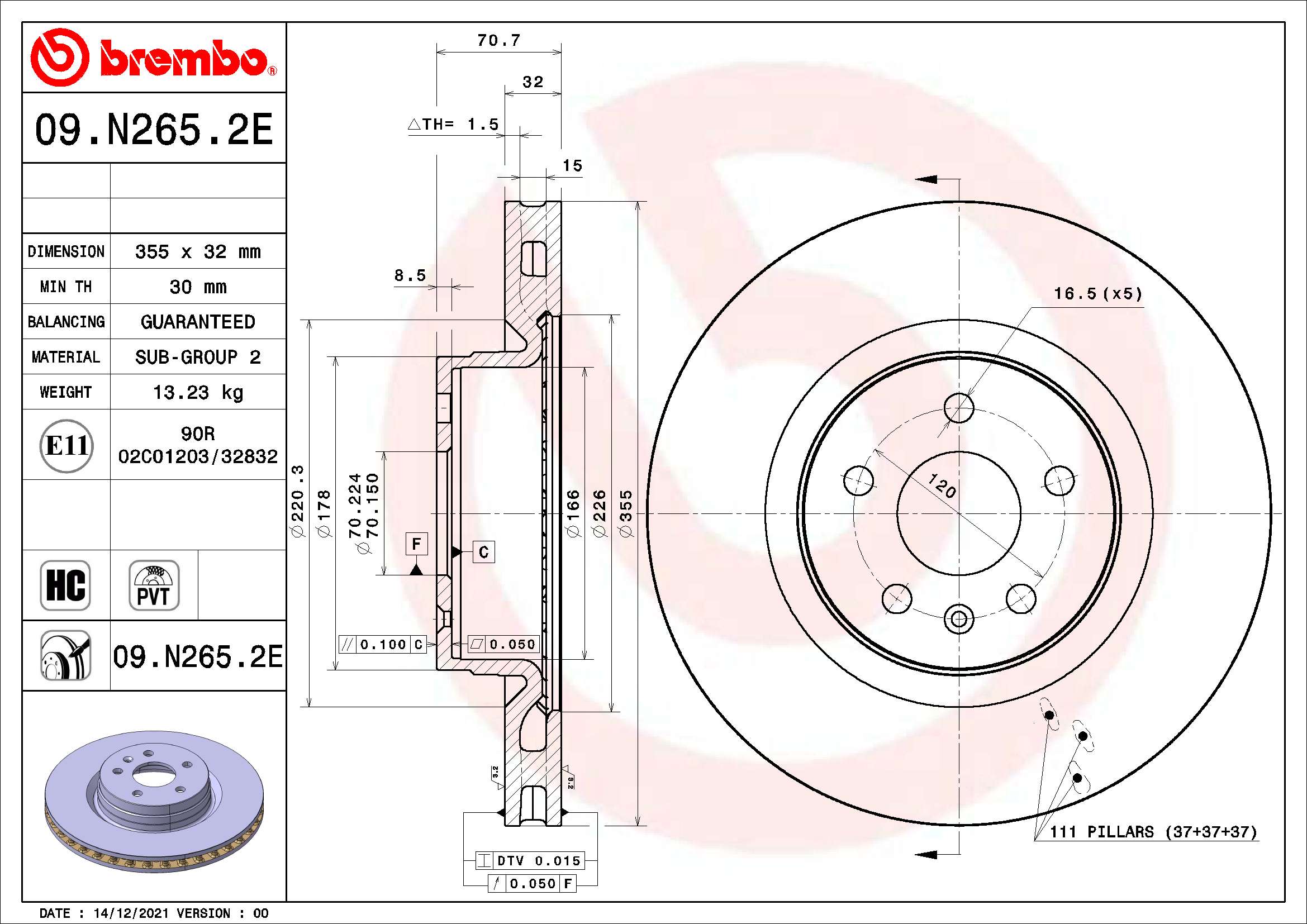 Zestaw do hamulców, hamulce tarczowe BREMBO KT 08 021