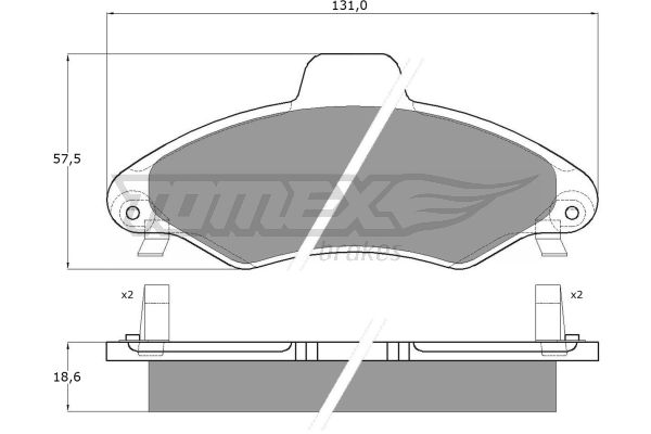 Klocki hamulcowe TOMEX BRAKES TX 10-821