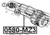 Siłownik sprzęgła FEBEST 0580-MZ3
