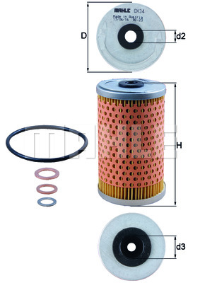 Filtr oleju KNECHT OX 34D