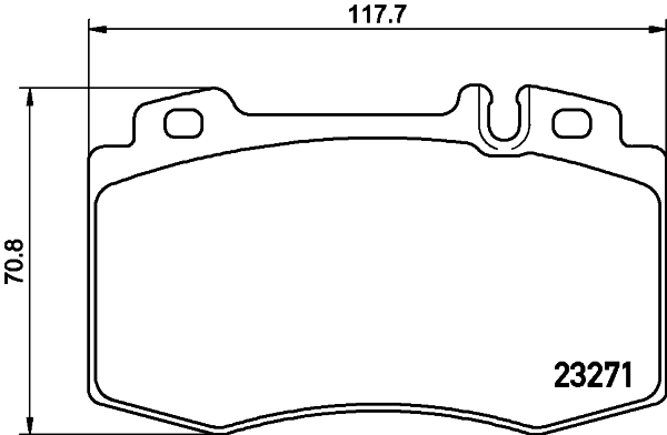 Klocki hamulcowe HELLA 8DB 355 008-691