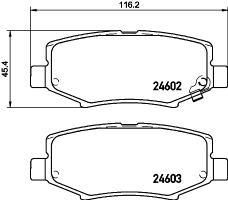Klocki hamulcowe HELLA 8DB 355 014-381