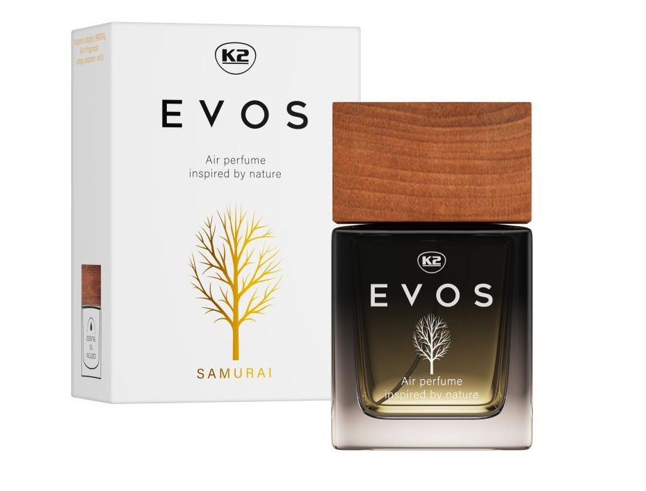 K2-EVOS SAMURAI FLAKON 50ML PERFUMY DO SAMOCHODU