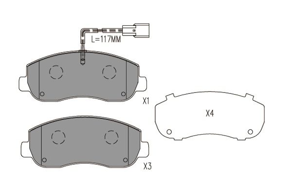 Klocki hamulcowe KAVO PARTS KBP-6616