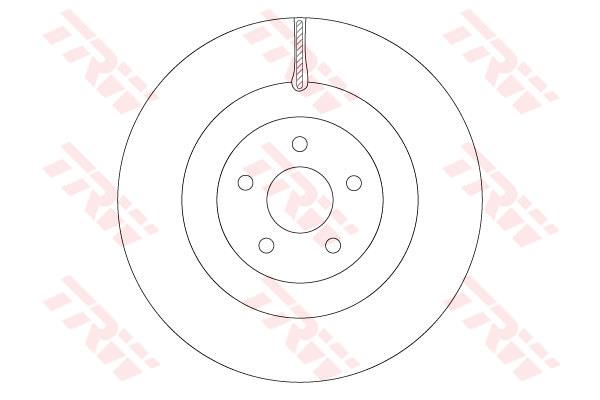 Tarcza hamulcowa TRW DF6871