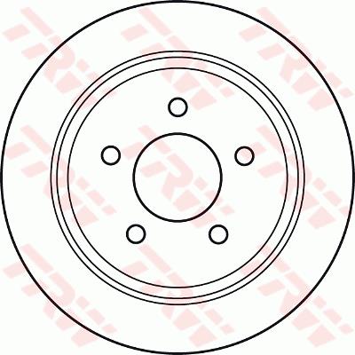 Tarcza hamulcowa TRW DF4878