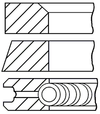 Pierścienie tłokowe GOETZE ENGINE 08-101600-00