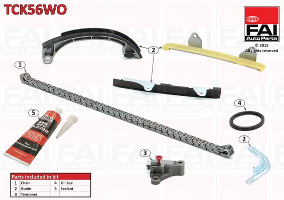 Zestaw łańcucha rozrządu FAI AUTOPARTS TCK56WO