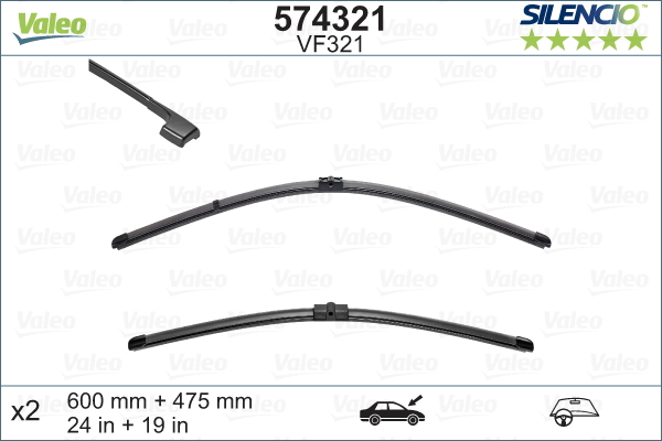 Pióro wycieraczki VALEO 574321