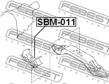 Poduszka silnika FEBEST SBM-011