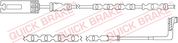 Czujnik zużycia klocków QUICK BRAKE WS 0296 A