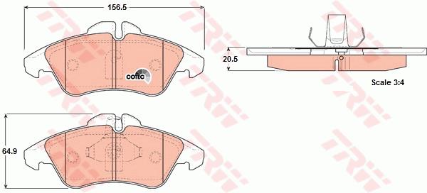 Klocki hamulcowe TRW GDB1220