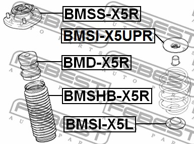 Sprężyna talerzowa FEBEST BMSI-X5UPR