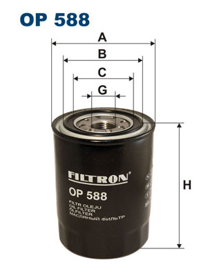 Filtr oleju FILTRON OP588