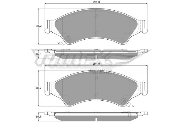 Klocki hamulcowe TOMEX BRAKES TX 19-22