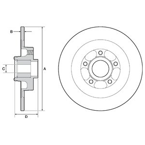 Tarcza hamulcowa DELPHI BG9138RS