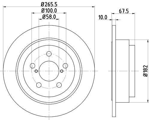 Tarcza hamulcowa HELLA 8DD 355 105-331
