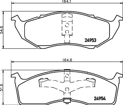 Klocki hamulcowe HELLA 8DB 355 014-971