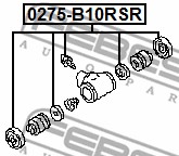 Zestaw naprawczy zacisku FEBEST 0275-B10RSR