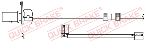 Czujnik zużycia klocków QUICK BRAKE WS 0394 A