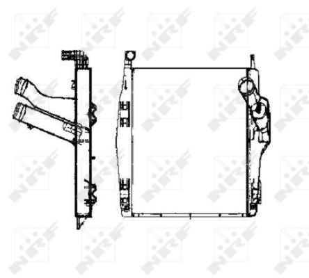 Chłodnica powietrza intercooler NRF 30448