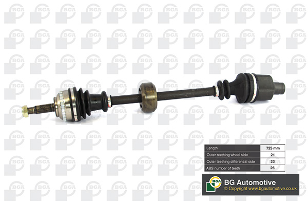 Półoś napędowa BGA DS7301RA