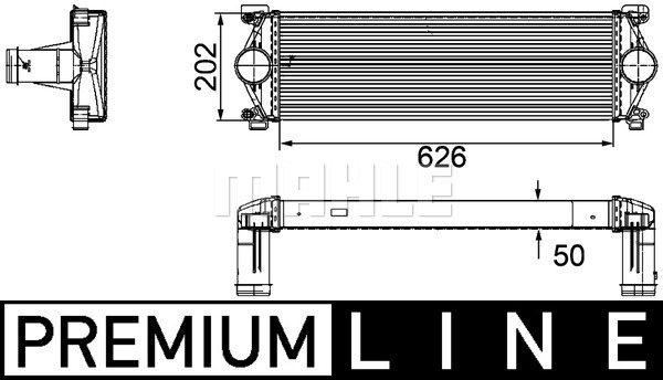 Chłodnica powietrza intercooler MAHLE CI 254 000P
