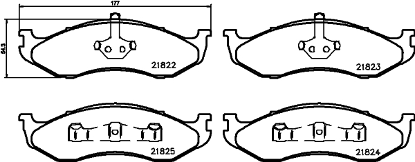 Klocki hamulcowe HELLA 8DB 355 008-231